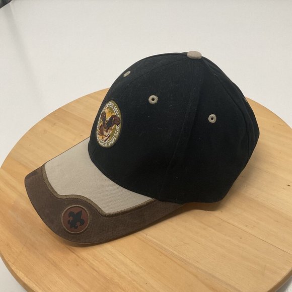 Vintage BSA Eagle Scout Hat, Black and Brown Adjustable Hat Baseball Cap EXC - Picture 4 of 7